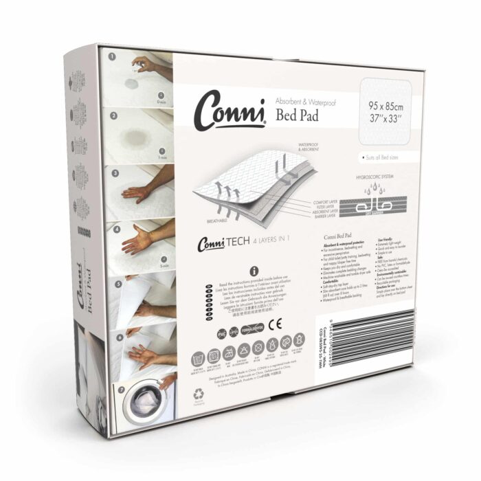 Conni Bed Pad Pack White