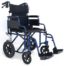 Folding Deluxe Transit Wheelchair Sparkling Blue