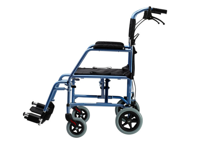 Omega LA1 Lightweight Transit Wheelchair Side