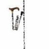 Folding Walking Stick with Floral Pattern