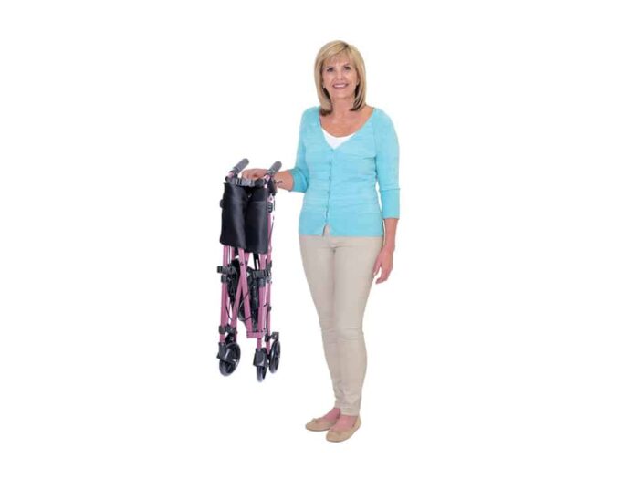 EZ Fold N Go Rollator Folded