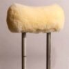 Sheepskin Crutch Covers Ivory