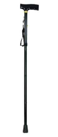 Folding Walking Stick - Black