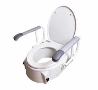 Raised Toilet Seat with Arms