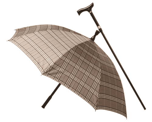 Brown Carbon Fibre Umbrella Cane