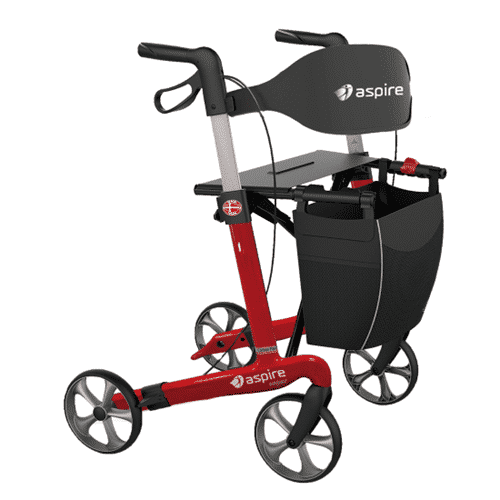 Seat Walker - Aspire Vogue Walker - Candy Red - Tall