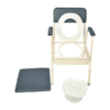 Aspire Classic Bedside Commode - Slate Vinyl - Image 3