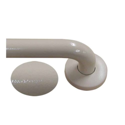 Satin Stainless Steel Grab Rail - Power Coated - Almond Ivory