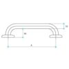 Grab Rail - Stainless Steel - Satin - Image 3
