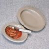 Manoy Contoured Plate, Large, 279 x 197mm, White - Image 2