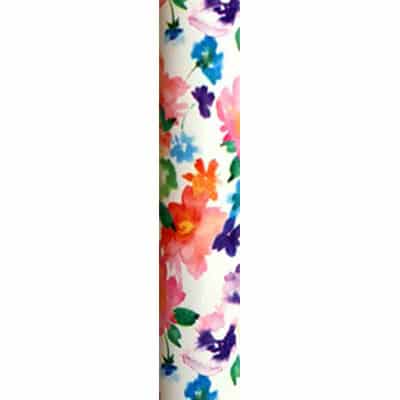 Soft Grip T Shape Handle Walking Stick Floral Wash