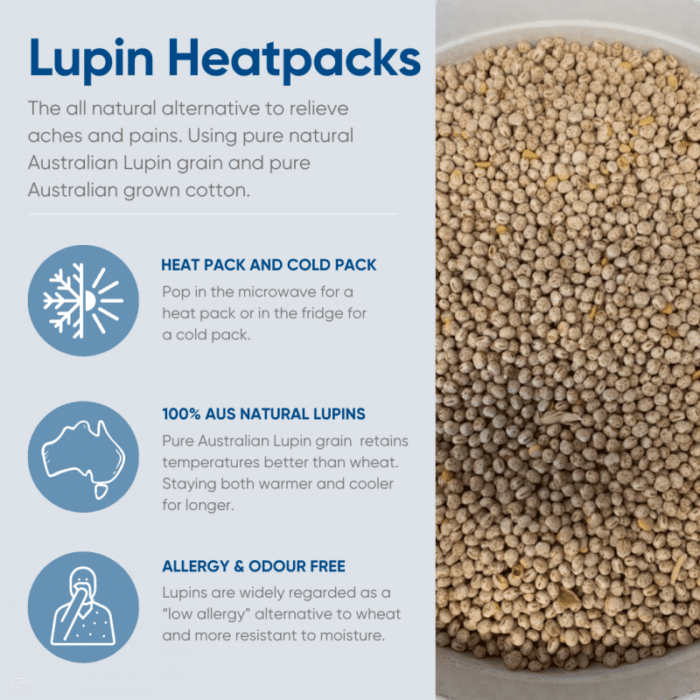 Natural Lupin Pack - Large Body Heating Pad