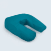 Side Snuggler Pillow with Cotton Pillowcase - Teal