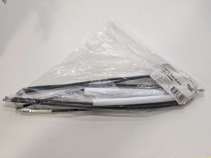 Let's Go Brake wire Black with spring-pair