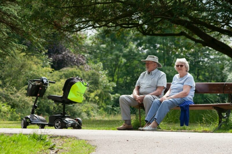 Elderly in the park