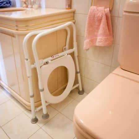 Foldable Over Toilet Frame or Commode - Image 2