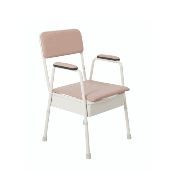 Aspire Classic Bedside Commode- Champagne Vinyl