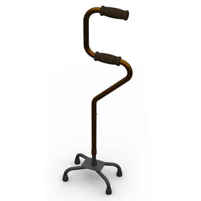 Crooked Quad Cane / Walking stick
