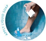 Shower Sandal Foot Scrubber - Image 3