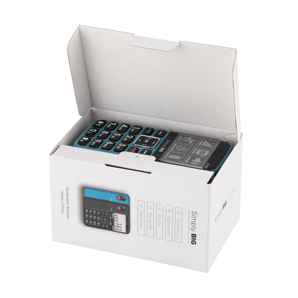 Blue Seniors 4G Mobile Phone Blue - Add An Unlimited Telstra SIM - Image 4