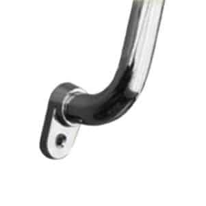 Stainless Steel Grab Rail with Single Hole Exposed Flange - Image 2