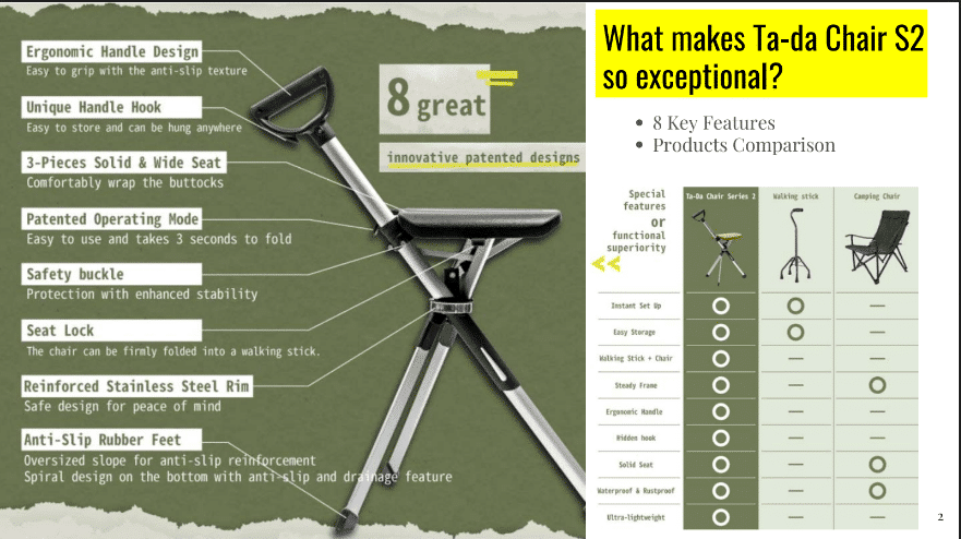 Ta-Da Walking Stick Chair - Image 2