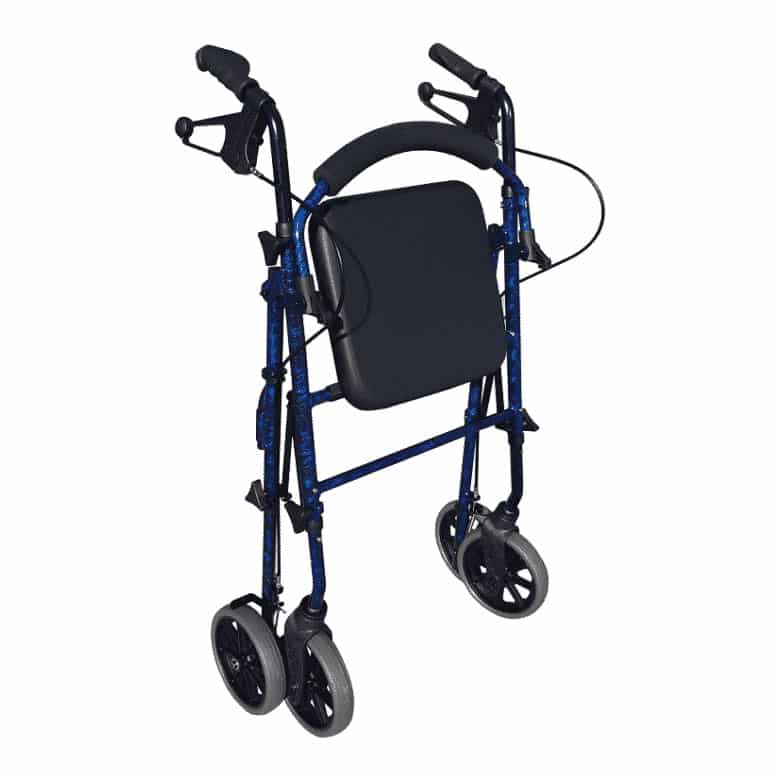 Deluxe Rollator - 8" Wheels and Adjustable Seat and Handles - Image 2