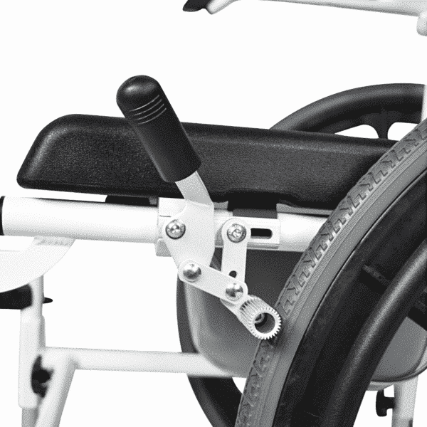 Self Propelled Aluminium Commode Shower Chair - Image 5