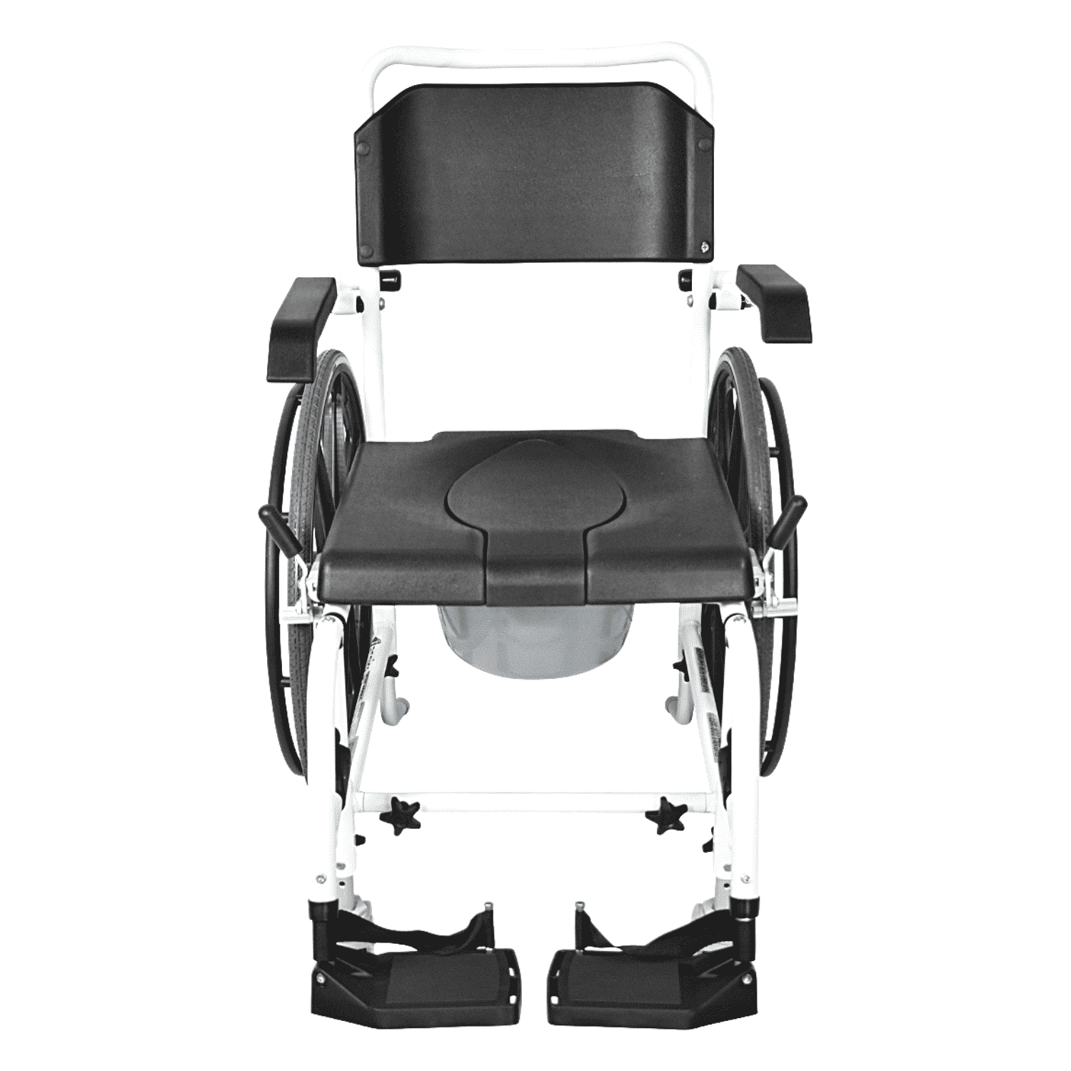 Self Propelled Aluminium Commode Shower Chair - Image 2