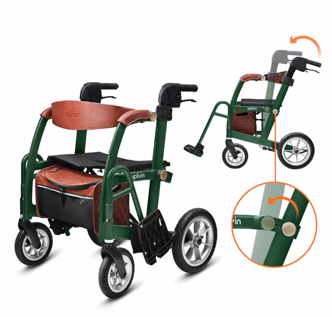 Uplivin Gavo 2-in-1 Walker Wheelchair - Image 4