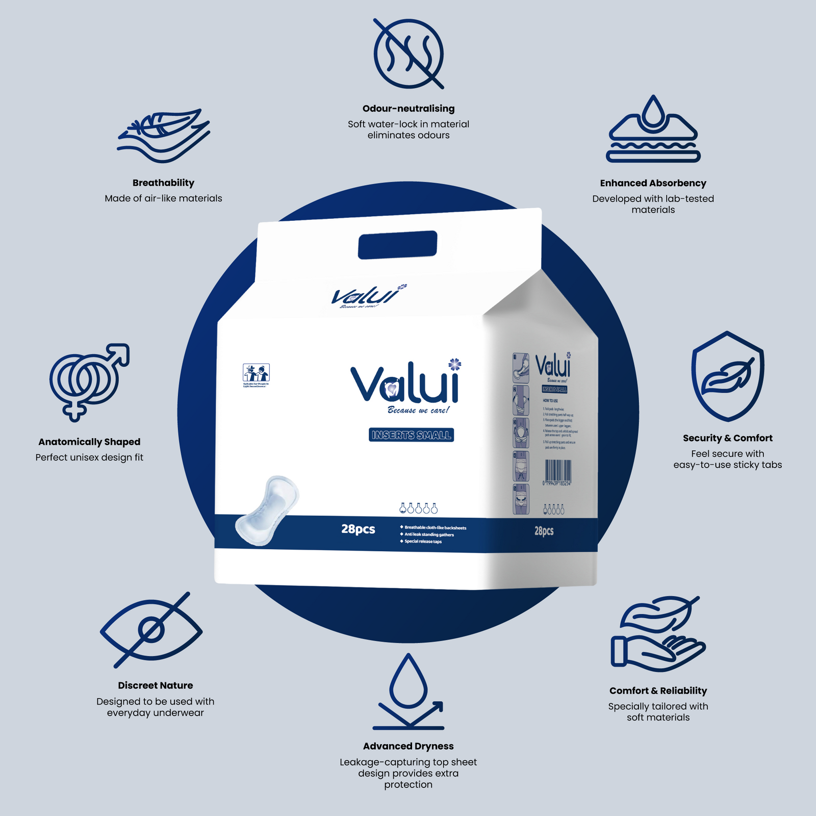 Incontinence Aids | Valui Adult Mini Pad - Image 2