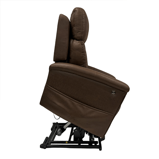 Aspire Rembrandt X5 Lift Recline Chair - Mahogany Microsuede - Image 4