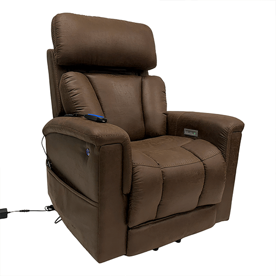 Aspire Rembrandt X5 Lift Recline Chair - Mahogany Microsuede